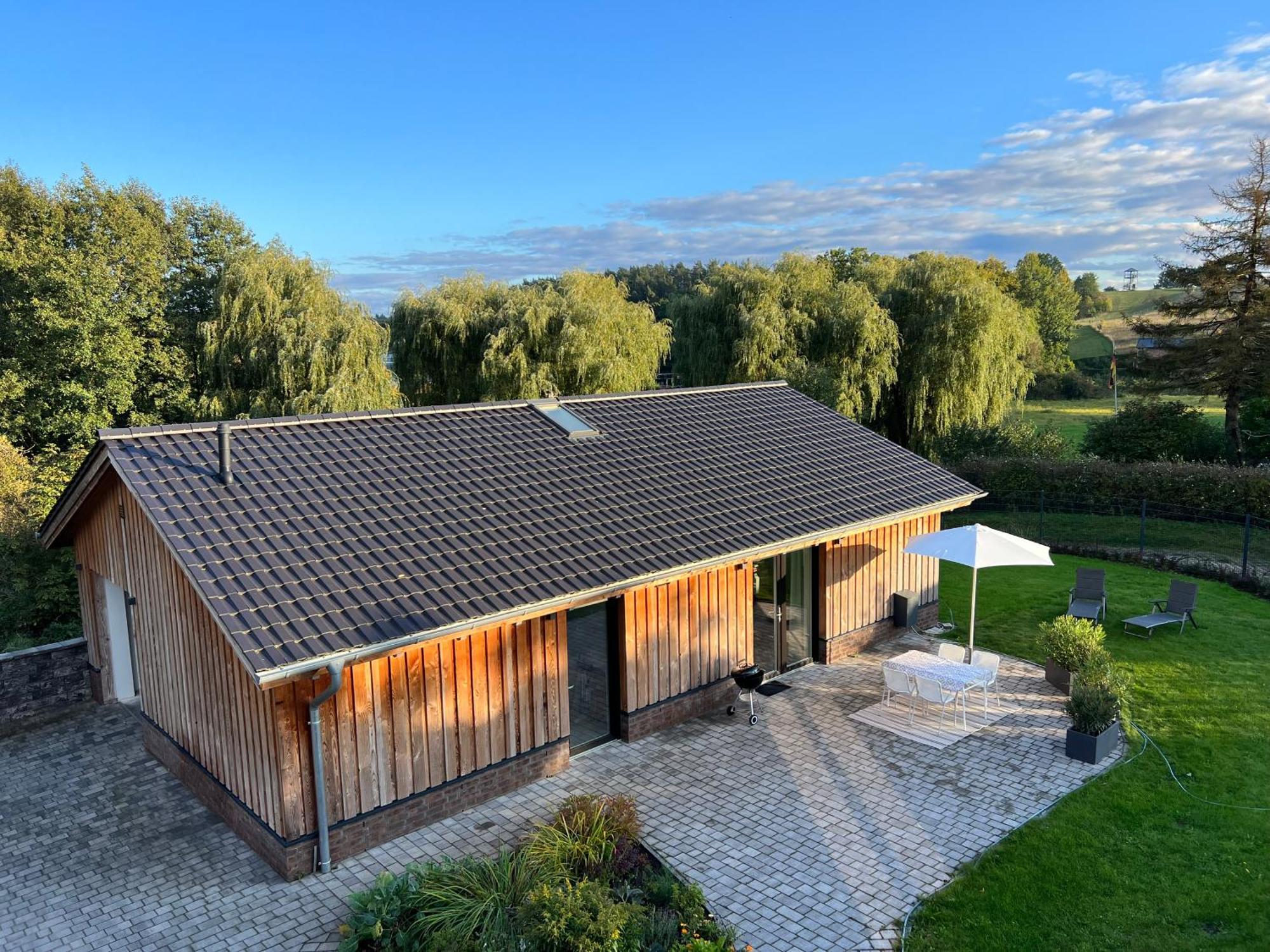 Ferienhaus Auszeit Mit Sauna Schwarz 外观 照片